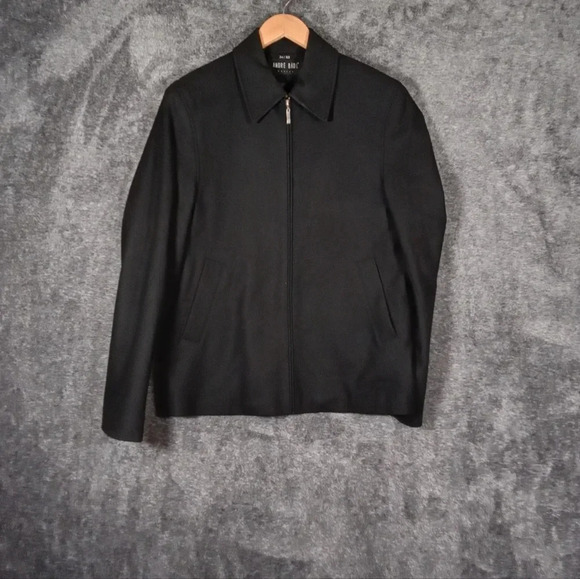 Andre Badi basics black full zip women's jacket size extra small - Picture 1 of 6